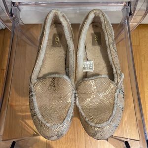 UGG Hailey Metallic Loafer Size 10